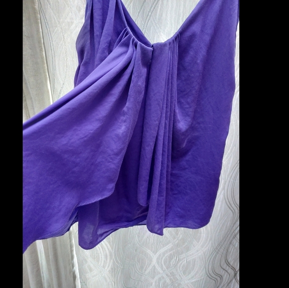 Diane Von Furstenberg Purple Flowy Cami - Picture 3 of 7